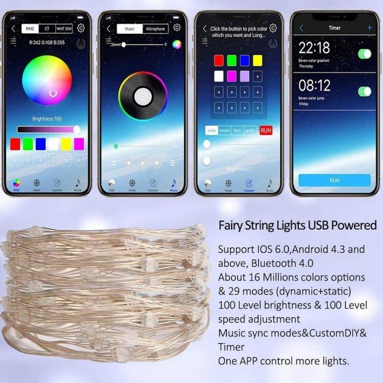 LED-strip met smartphonebediening