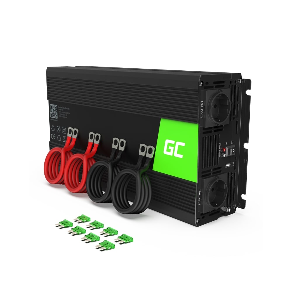 Green Cell Voltage Car Inverter 12V naar 220V - 3000W/6000W Modified Sinus